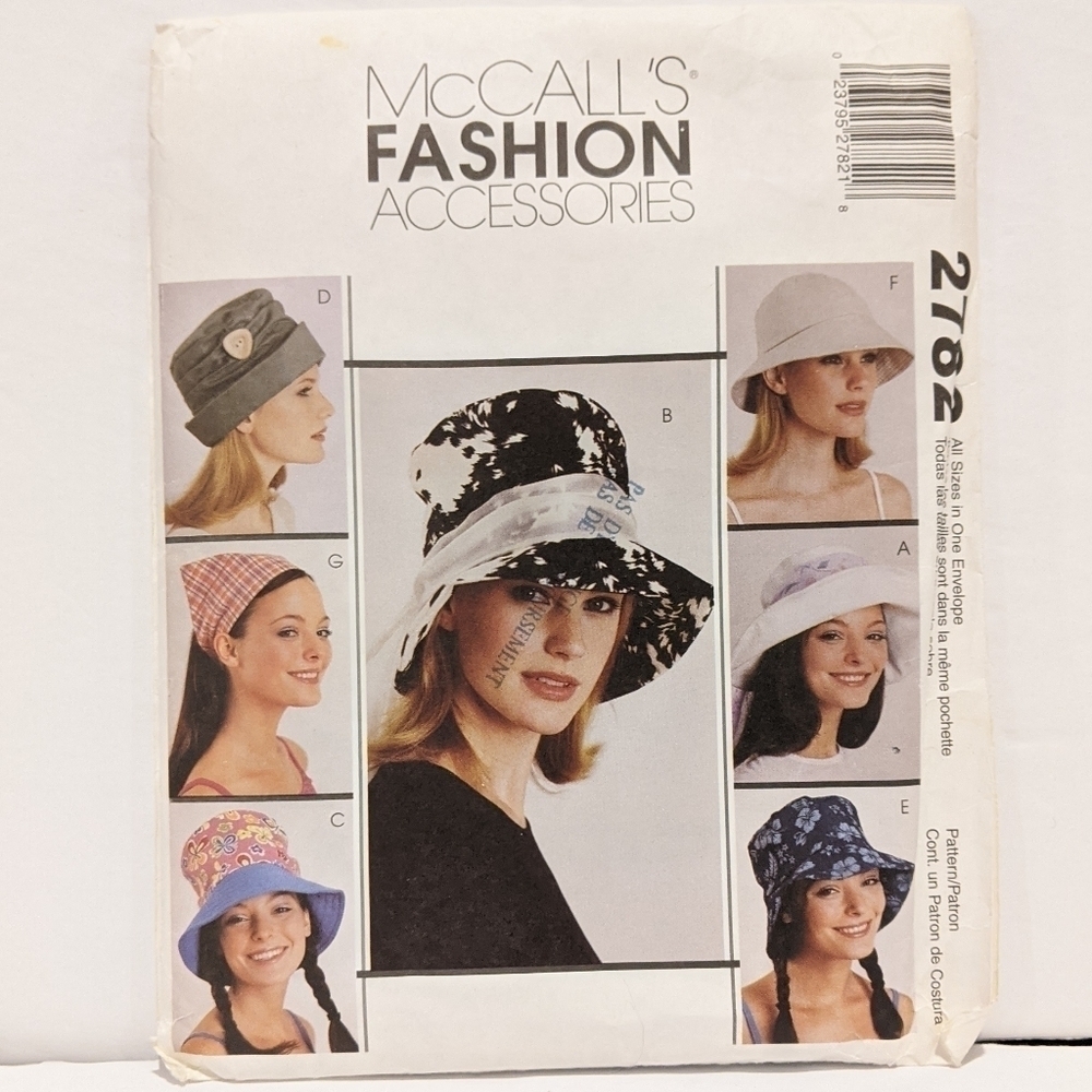 2/$20 McCall's hat pattern #2782